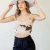Bailey Rose Every Thing Cow Print Crop Top