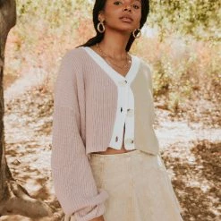 In The Beginning All Night Color Block Cardigan