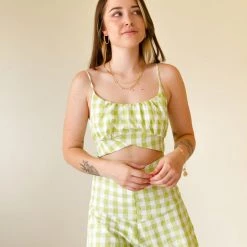 Papermoon Featured Treat Myself Plaid Romper
