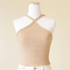 Miss Love Keep Wondering Criss Cross Cami Top Featured