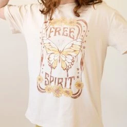 Tres Bien Featured Free Spirit Butterfly Graphic Tee