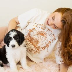 Nectar Clothing Dead To Me Girls Club Crop Graphic Tee