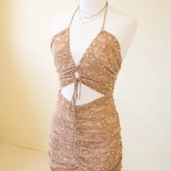 Cotton Candy Featured Sleek Moves Halter Dress