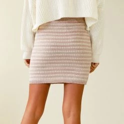 Lush Hopelessly Knit Mini Skirt Best Sellers