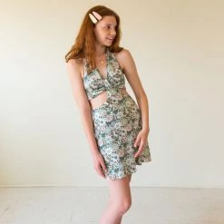 Cotton Candy Your Demeanor Floral Halter Dress