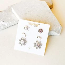 Anarchy Street Accessories Smiley Face Earring Set