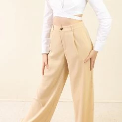 Cotton Candy Stay Here Pleated Pants Featured