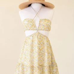 Nectar Clothing Make Time Floral Halter Dress Featured