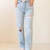 Nectar Clothing Summer Blues High Rise Dad Jeans Featured