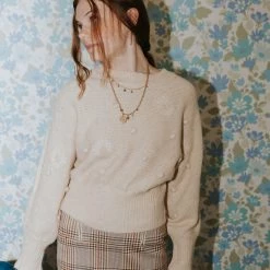 Lush Wild Card Knit Sweater By For Good