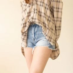 Signature 8 Enjoy Life Distressed Denim Shorts