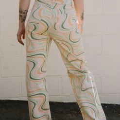 Nectar Clothing Happy Hour Swirl Print Jeans New Arrivals