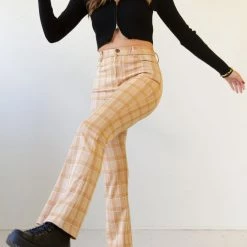 Orange International Feel Something Plaid Pants Featured