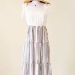 Blu Pepper Heat Waves Striped Midi Dress By For Good