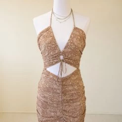 Cotton Candy Featured Sleek Moves Halter Dress