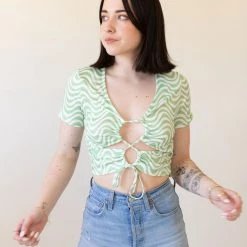 Le Lis Greatest Love Swirl Crop Top Featured