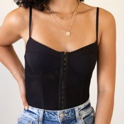 Night Rhythm Corset Bodysuit By Free People Featured
