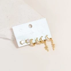 Joia Snake Three Piece Earring Set Accessories