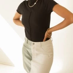 Bailey Rose Glorious Days Color Block Mini Skirt