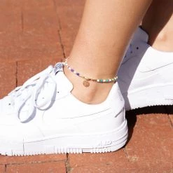 Anarchy Street Dainty Smiley Face Anklet
