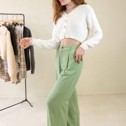 Cotton Candy Stay Here Pleated Pants Featured