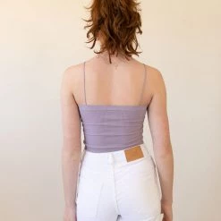 The Harriet Straight Neck Cami Top By BDG Tops