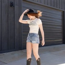 Featured Harri Distressed Denim Shorts By BDG