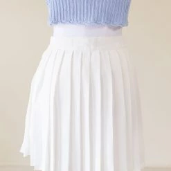 Papermoon Dare You Pleated Mini Skirt Featured