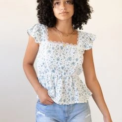 Blu Pepper Celebrate Life Floral Top