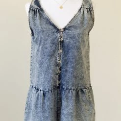 Promesa Radiate Love Denim Romper