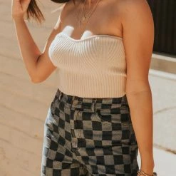 Mable Featured Stop & Stare Knit Tube Top