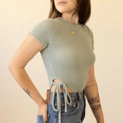 Audrey Tops Look Beyond Ribbed Bodysuit