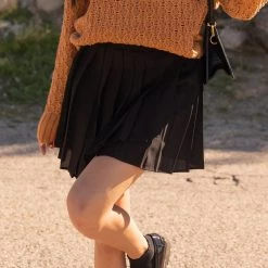 Papermoon Dare You Pleated Mini Skirt Featured