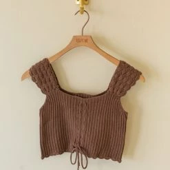 Papermoon Featured Wrong Move Knit Crop Top