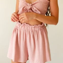 Nectar Clothing New Arrivals Sun Seeking Smocked Crop Top