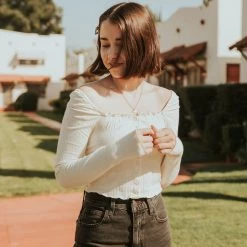 Papermoon Featured Look Away Long Sleeve Top