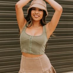 Papermoon Moving On Sleeveless Crop Top