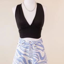 Papermoon Tops Lost Stars Halter Crop Top