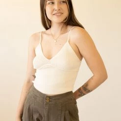 Miss Love Nothing Less Cami Crop Top Tops