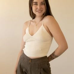 Miss Love Nothing Less Cami Crop Top Tops