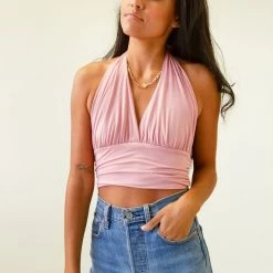 Final Touch About Us Halter Crop Top