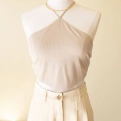 Illa Illa Featured Keep Quiet Asymmetrical Tube Top