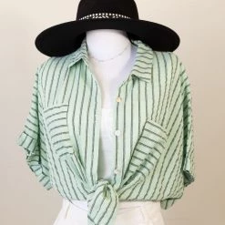 Summer Nights Striped Crop Top By For Good