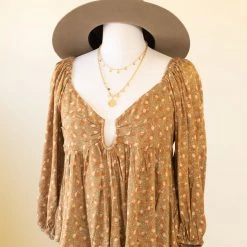 In The Beginning Move On Floral Long Sleeve Top Featured