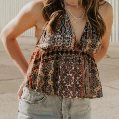 Millibon New You Printed Halter Top Featured