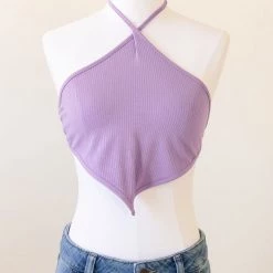 Twin Sister Modern Times Triangle Crop Top Featured